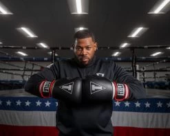 TITLE Boxing Leather Big League Bag Gloves -Boxing Shop blbg2 bk rd wh 2 2