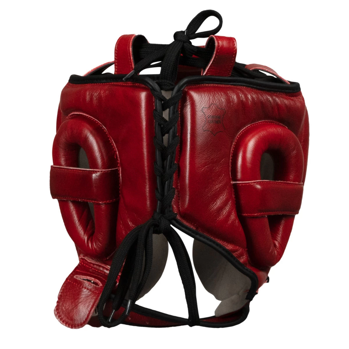 TITLE Boxing Blood Red Leather Sparring Headgear 7 TITLE Boxing Blood Red Leather Sparring Headgear - Image 5