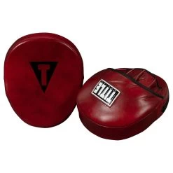 TITLE Boxing Blood Red Leather Punch Mitts -Boxing Shop brmmpm rd 3