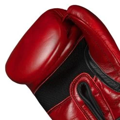 TITLE Boxing Blood Red Leather Training Gloves -Boxing Shop brtg rd 005