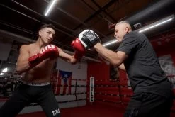 TITLE Boxing Cobra Leather Punch Mitts -Boxing Shop cmpml bk wh 2