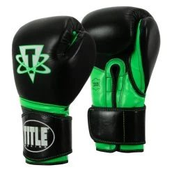 TITLE Boxing Leather Cosmic Training Gloves -Boxing Shop costg bk gn 02