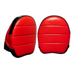TITLE Boxing Fighting Fresh Leather Punch Mitts -Boxing Shop ffpm bk rd 3