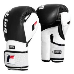 Fighting S2 GEL Power Bag Gloves -Boxing Shop fspgbg bk wh 0002