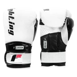Fighting S2 GEL Power Sparring Gloves -Boxing Shop fspgsg wh bk 001