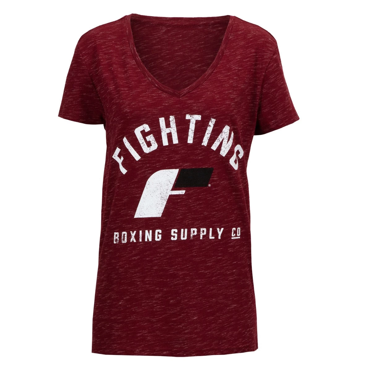 Fighting Women's Distressed V-Neck Tee 3 Fighting Women's Distressed V-Neck Tee