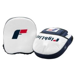 Fighting Force Micro Leather Punch Mitts -Boxing Shop ftgmpm wh bl bk 5
