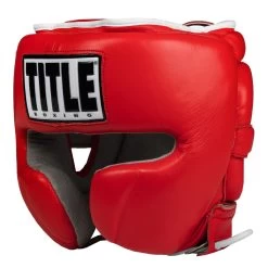 TITLE Boxing Leather Sparring Headgear -Boxing Shop fthg rd 1