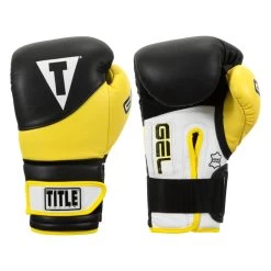 TITLE Boxing Gel Suspense V2T Training Gloves 24 TITLE Boxing Gel Suspense V2T Training Gloves -Boxing Shop gstgev2t bk ye 01