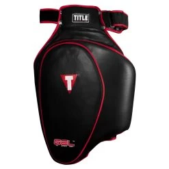TITLE MMA Gel Thai Style Thigh Pads 2.0 -Boxing Shop gtstp2 bk rd 2