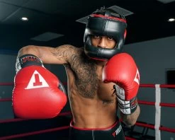 TITLE Boxing Face Saver Headgear -Boxing Shop hfsg bk rd 1 1