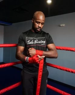 TITLE Boxing Qlty Goods Wicking Tee -Boxing Shop kta33 bk 1