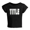 TITLE Boxing Raglan Crop Top