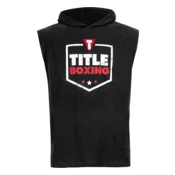 TITLE Boxing Jumbo Logo Sleeveless Hoodie -Boxing Shop lta4 bk 1 1