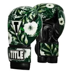 TITLE Boxing Floral Bag Gloves -Boxing Shop oaflbg gn bk 2 1