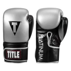 TITLE Platinum Prolific Training Gloves -Boxing Shop pltg bk sv 1 1 1