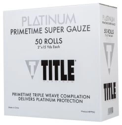 TITLE Platinum Primetime Super Gauze (Box Of 50 Rolls)