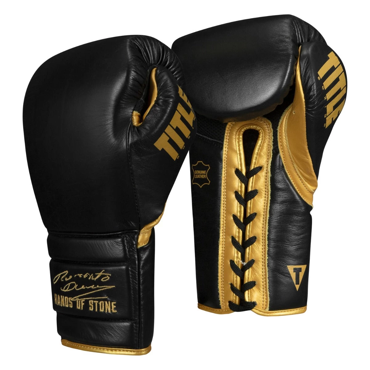 TITLE Boxing Roberto Duran Leather Sparring Gloves 5 TITLE Boxing Roberto Duran Leather Sparring Gloves - Image 3