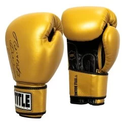TITLE Boxing Roberto Duran Leather Training Gloves -Boxing Shop rdtg gd bk 02
