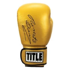TITLE Boxing Roberto Duran Leather Training Gloves -Boxing Shop rdtg gd bk 03