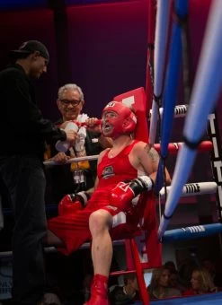 TITLE Boxing Ring Stool -Boxing Shop rstl red 1