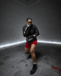 SCYntz Leather Sparring Gloves -Boxing Shop scysg bk gr 2 1