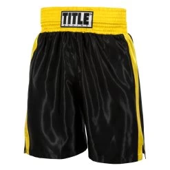 TITLE Boxing Edge Boxing Trunks 2.0 -Boxing Shop tbtc2 bk gd 1 1