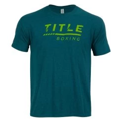 TITLE Boxing Striped Wordmark Tee -Boxing Shop tbts216 bl 1 1
