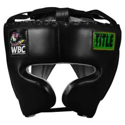 WBC By TITLE Boxing Sparring Headgear -Boxing Shop wbchg bk 2 1