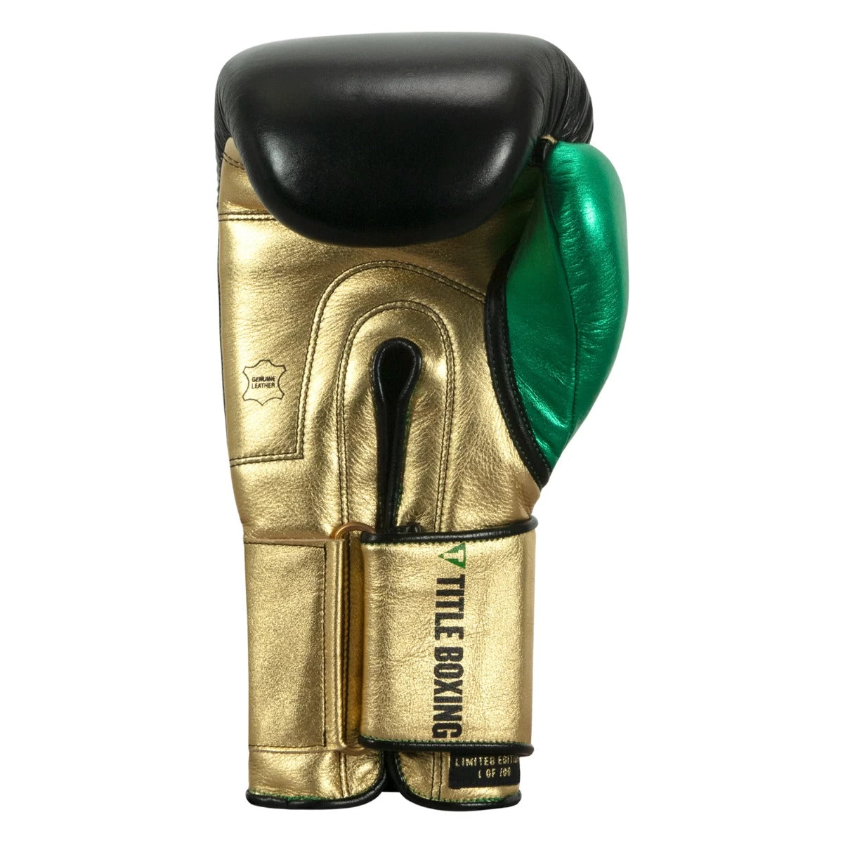 WBC By TITLE Boxing Green Belt Bag Gloves 6 WBC By TITLE Boxing Green Belt Bag Gloves - Image 4