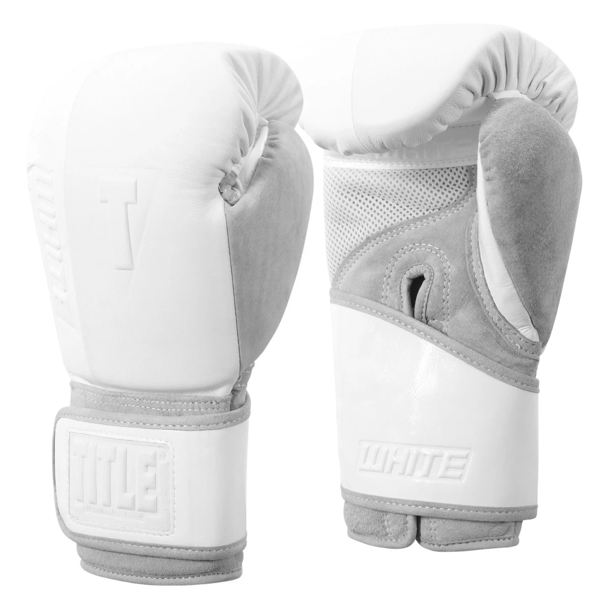 TITLE White Boxing Training Gloves 5 TITLE White Boxing Training Gloves - Image 3