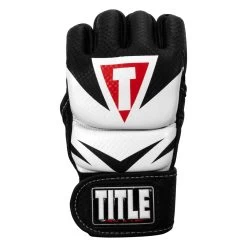 TITLE MMA Command Training Gloves -Boxing Shop xmctg bk wh 003